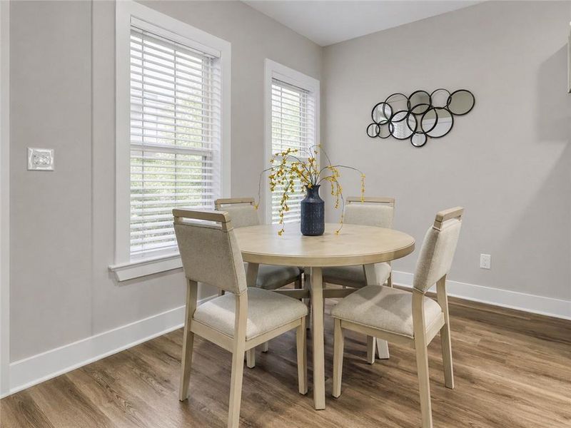 Furnished interior view inside a new home in , Atlanta (Image 10). Furnished interior view inside a new home in , Atlanta (Image 10).