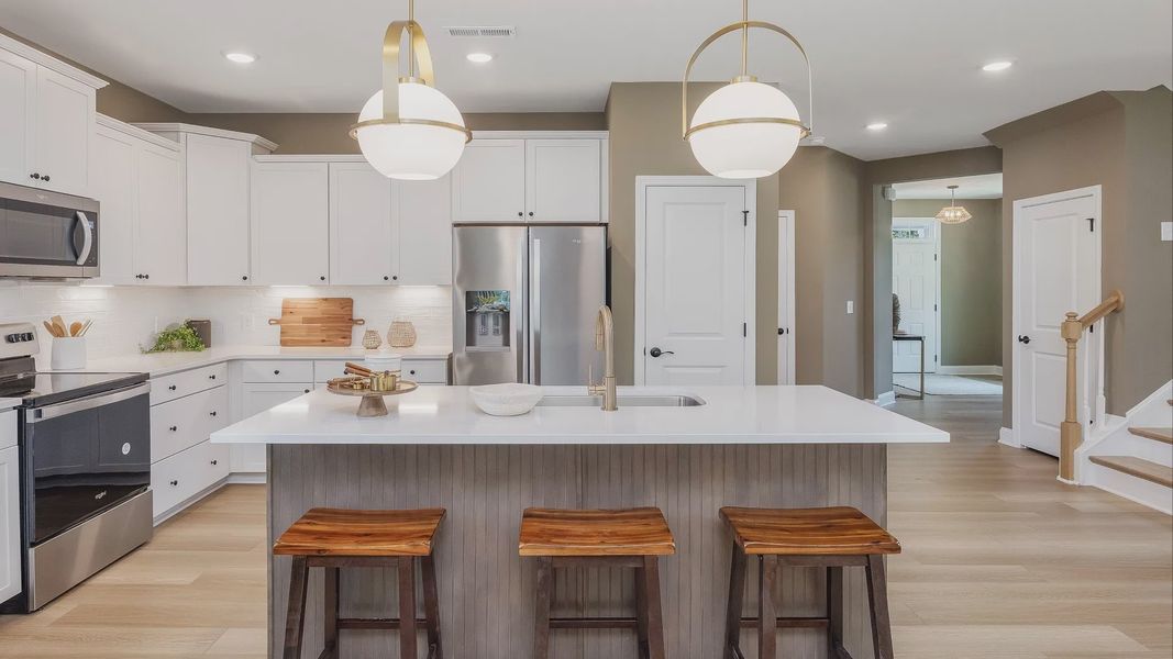 Furnished interior view inside a new home in The Farm at Neill's Creek, Lillington (Image 14).