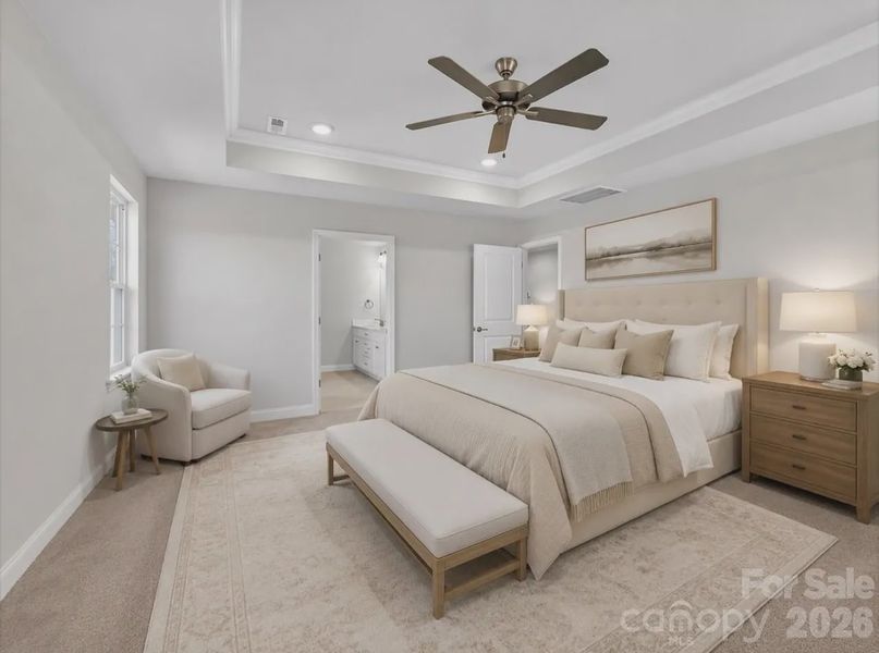 Furnished interior view inside a new home in Northlake, Statesville (Image 11).