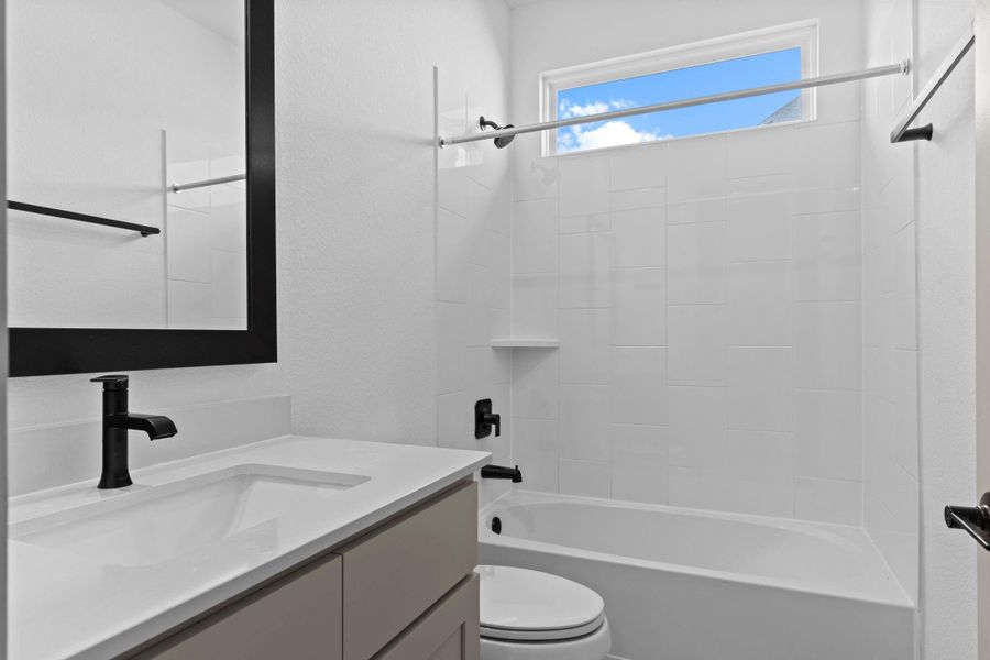 Furnished interior view inside a new home in Westland Ranch 60' Homesites, League City (Image 9).