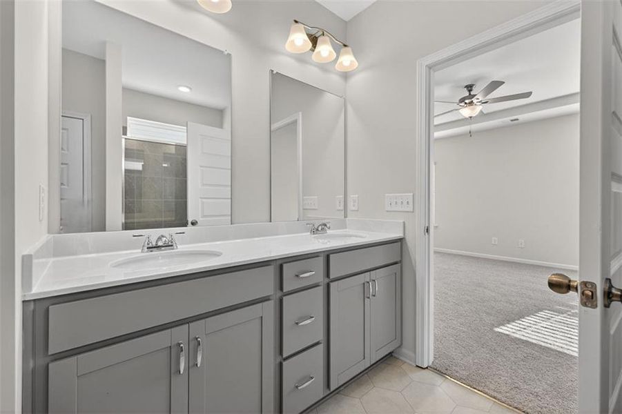 Furnished interior view inside a new home in Garrett Preserve, Douglasville (Image 7).