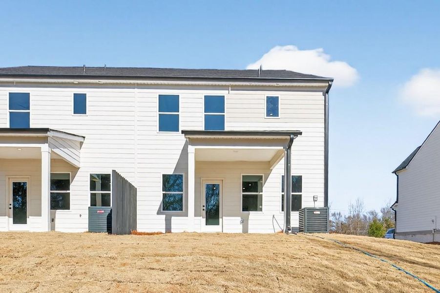 Exterior details and patio area of a home in , Commerce (Image 28).
