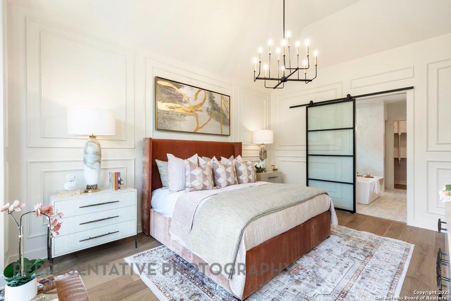 Furnished interior view inside a new home in , San Marcos (Image 13).