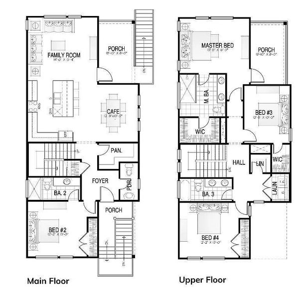 2D floor plan layout of this home in Charleston Landing, North Myrtle Beach, SC (Image 4).