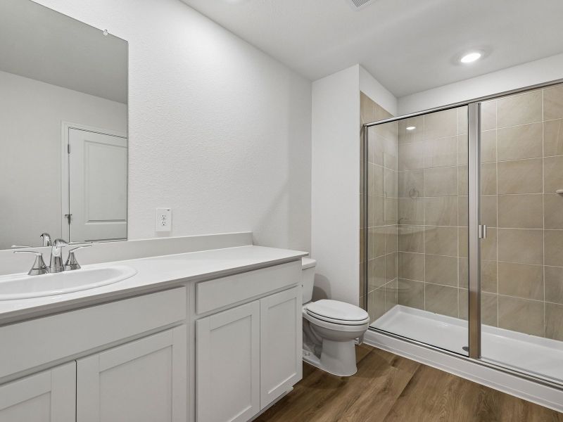 Furnished interior view inside a new home in Turner's Village, Buda (Image 6).