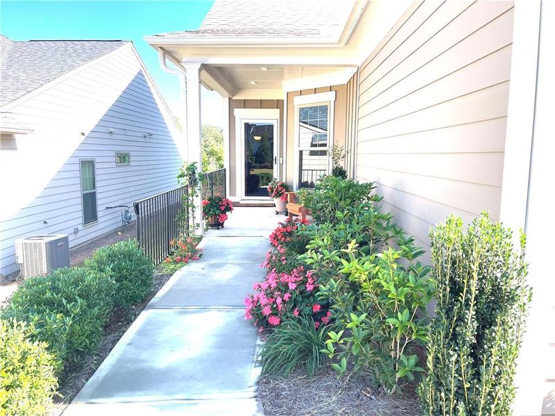 Exterior details and patio area of a home in , Hoschton (Image 22).