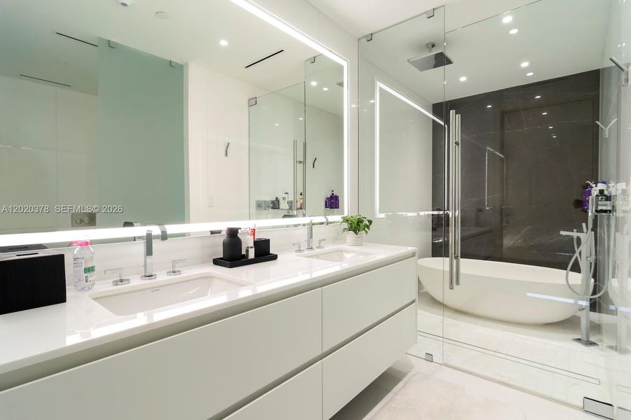 Furnished interior view inside a new home in , Miami (Image 25).