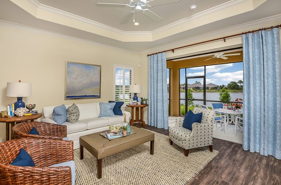 Furnished interior view inside a new home in Grand Palm, Venice (Image 12).