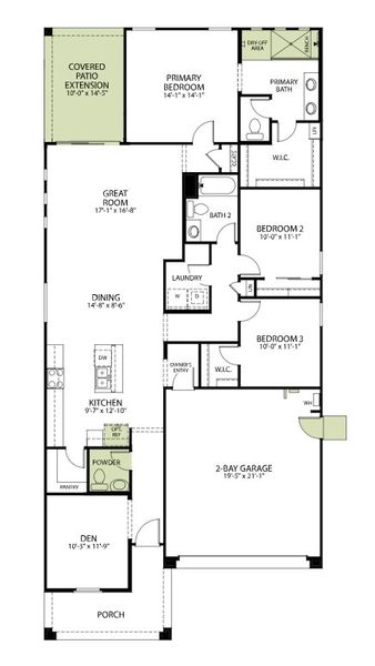 2D floor plan layout of this home in Icon at Thunderbird, Glendale, AZ (Image 5). 2D floor plan layout of this home in Icon at Thunderbird, Glendale, AZ (Image 5).