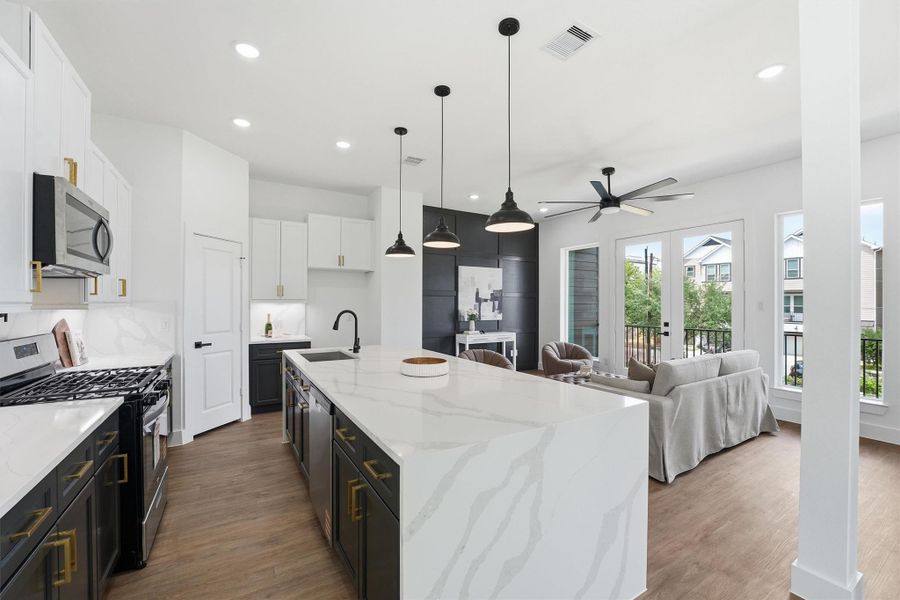 Furnished interior view inside a new home in , Houston (Image 13).
