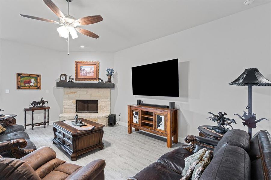 Furnished interior view inside a new home in , Godley (Image 19).