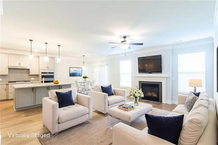 Furnished interior view inside a new home in , Hoschton (Image 8).