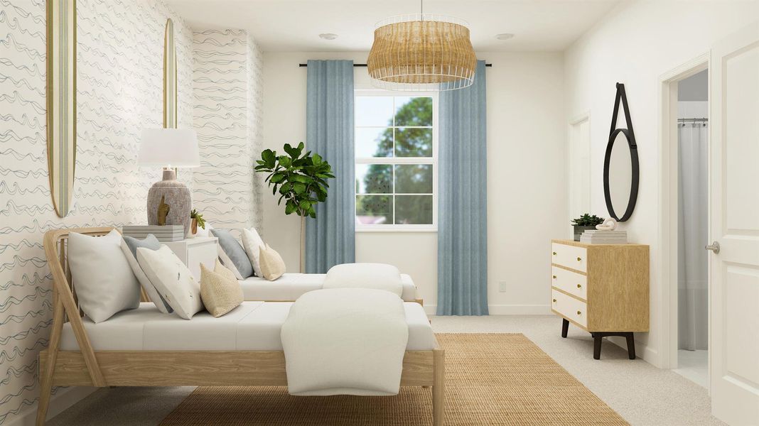 Furnished interior view inside a new home in Estates of Boynton Waters, Boynton Beach (Image 9).