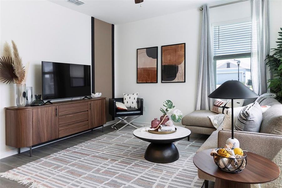 Furnished interior view inside a new home in , Clermont (Image 18).