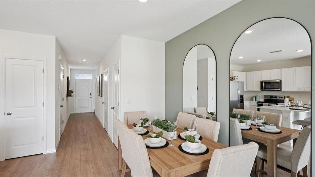 Furnished interior view inside a new home in Towns at Woodsdale, Wesley Chapel (Image 15).