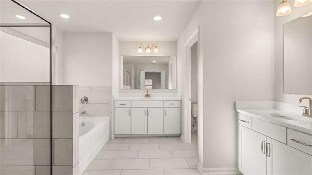 Furnished interior view inside a new home in Water Oak Estates, Lawrenceville (Image 12).