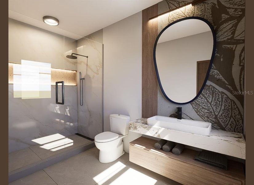 Furnished interior view inside a new home in , Sarasota (Image 22).