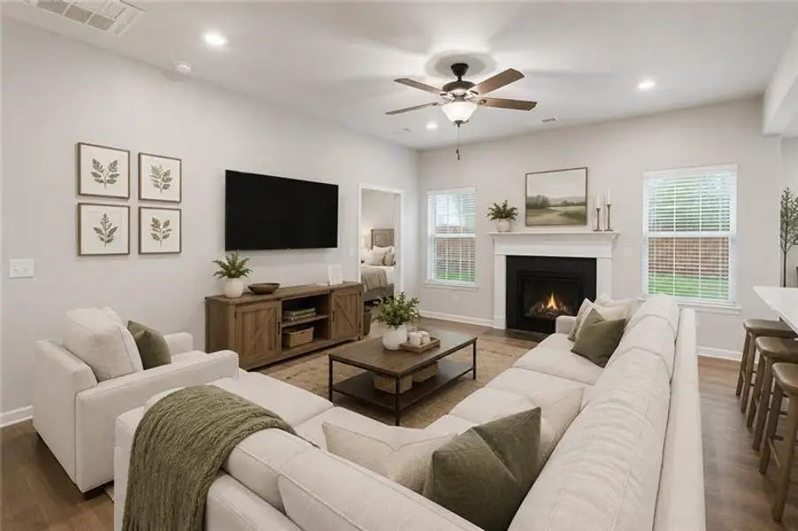 Furnished interior view inside a new home in , Cartersville (Image 10).