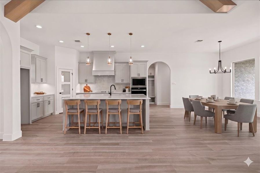 Furnished interior view inside a new home in Prairie Winds Estates, Poolville (Image 9).