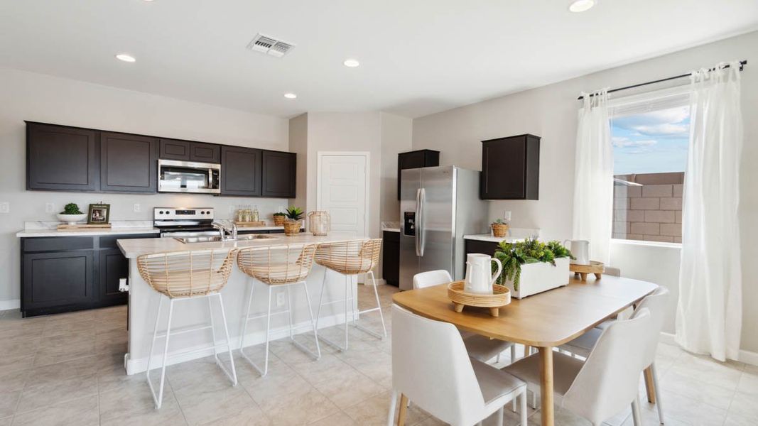 Furnished interior view inside a new home in Sorrento, Maricopa (Image 7). Furnished interior view inside a new home in Sorrento, Maricopa (Image 7).