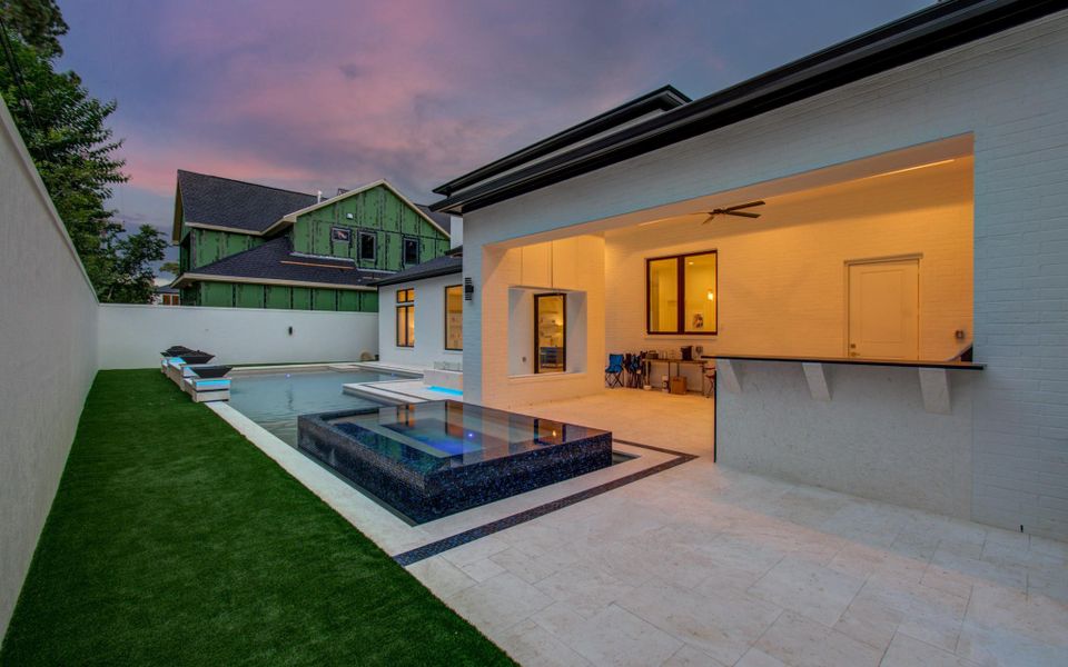 Exterior details and patio area of a home in , Houston (Image 27).