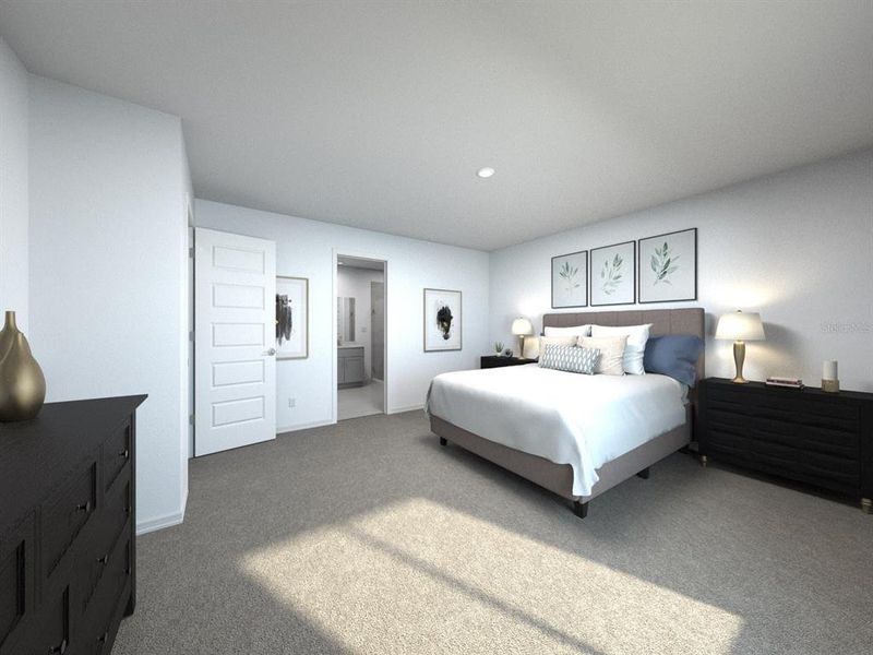 Furnished interior view inside a new home in The Grove at Stuart Crossing - Signature Series, Bartow (Image 3).