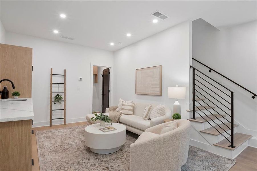 Furnished interior view inside a new home in , Atlanta (Image 14). Furnished interior view inside a new home in , Atlanta (Image 14).