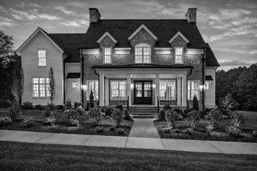 Front exterior of a new home in , Canton, GA, highlighting curb appeal (Image 24).
