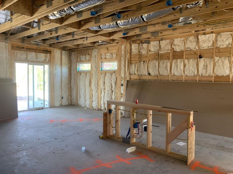 In-progress construction of a new home in Oak Grove, Conway, SC (Image 5). In-progress construction of a new home in Oak Grove, Conway, SC (Image 5).