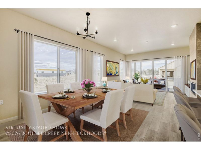 Furnished interior view inside a new home in , Fort Collins (Image 7).