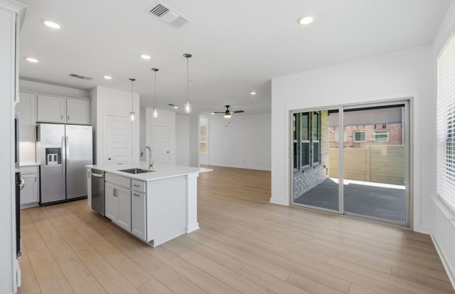 Furnished interior view inside a new home in Wolf Ranch, Georgetown (Image 11).