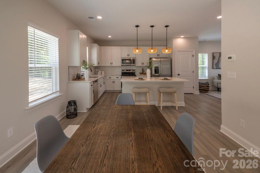 Furnished interior view inside a new home in , Charlotte (Image 15).