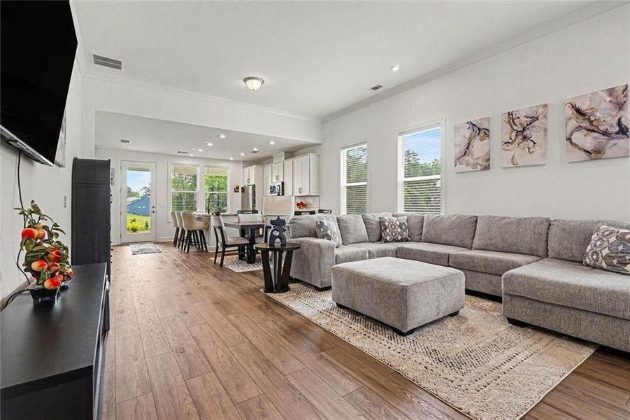 Furnished interior view inside a new home in , Hoschton (Image 19).
