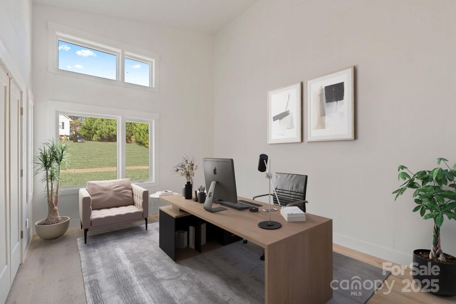 Furnished interior view inside a new home in , Hickory (Image 3).