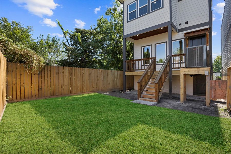 Exterior details and patio area of a home in , Houston (Image 4).