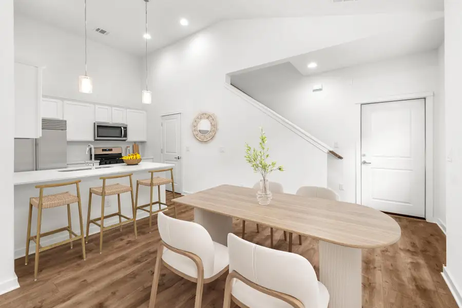 Furnished interior view inside a new home in , Buda (Image 1).