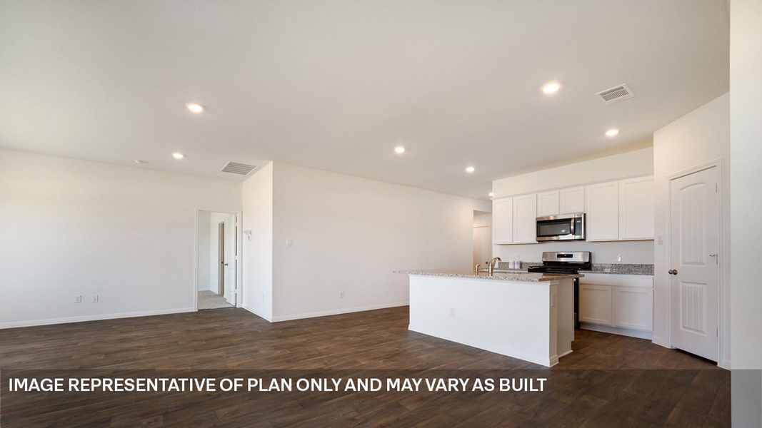Furnished interior view inside a new home in Southgrove, Kyle (Image 5).