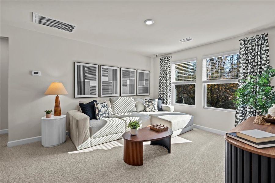 Furnished interior view inside a new home in River Glen, Angier (Image 10).