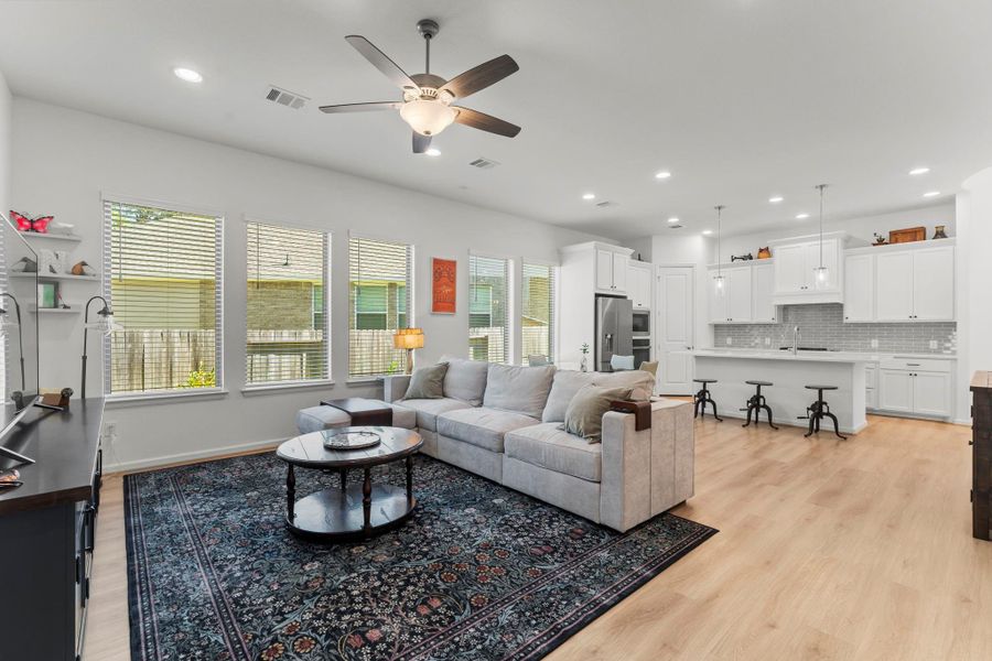 The light oak finish of the LVP is stunning!