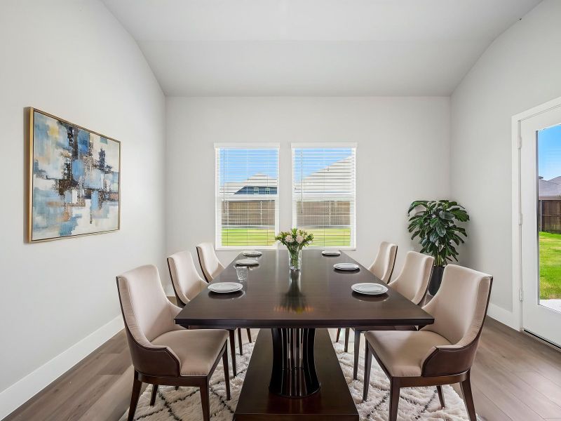Furnished interior view inside a new home in Lakehaven - Premier Series, Farmersville (Image 7). Furnished interior view inside a new home in Lakehaven - Premier Series, Farmersville (Image 7).