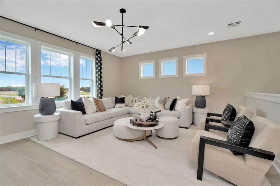 Furnished interior view inside a new home in Primrose at Longleaf, New Port Richey (Image 27).