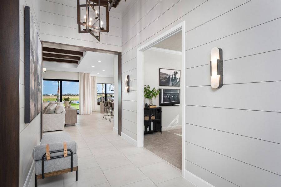 Representative exterior details of a home built from the Madison by GL Homes in Valencia Parc at Riverland, Port St. Lucie (Image 3).