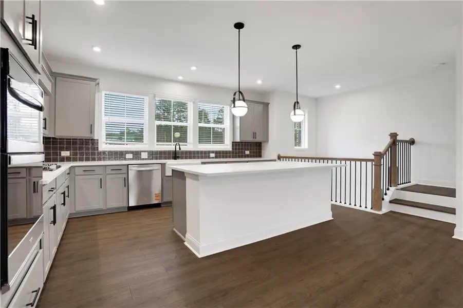Furnished interior view inside a new home in Towne Village at Suwanee Dam, Sugar Hill (Image 6).
