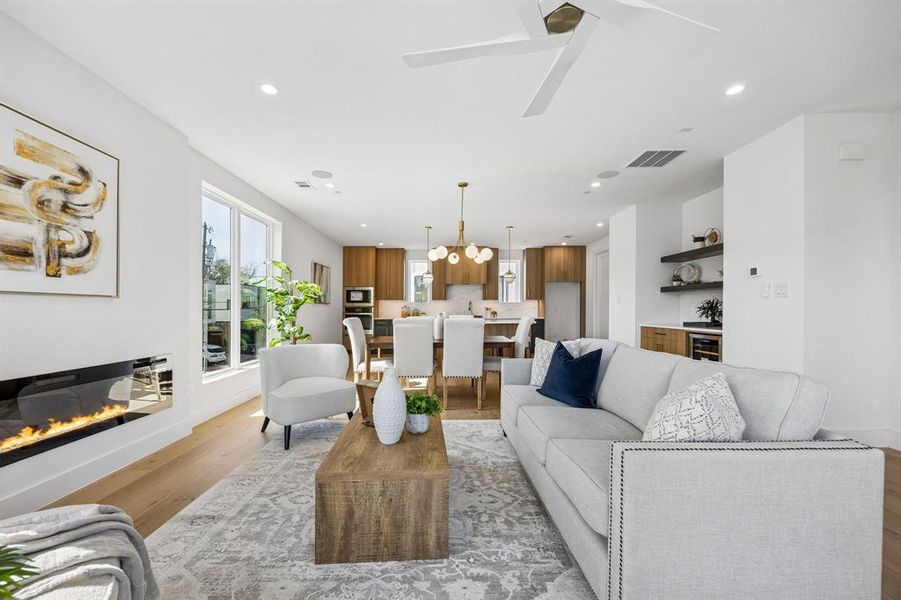 Furnished interior view inside a new home in , Dallas (Image 30). Furnished interior view inside a new home in , Dallas (Image 30).