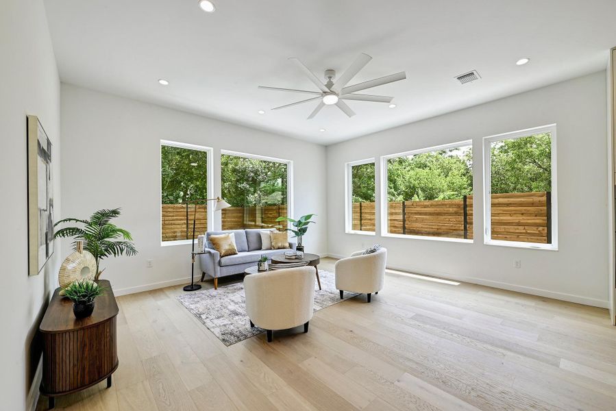 Furnished interior view inside a new home in , Austin (Image 11).