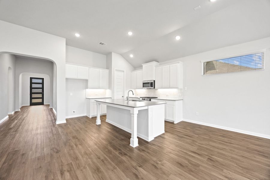 Representative furnished interior of a home built from the Nash by Cambridge Homes in Ribbonwood, Aubrey (Image 6).
