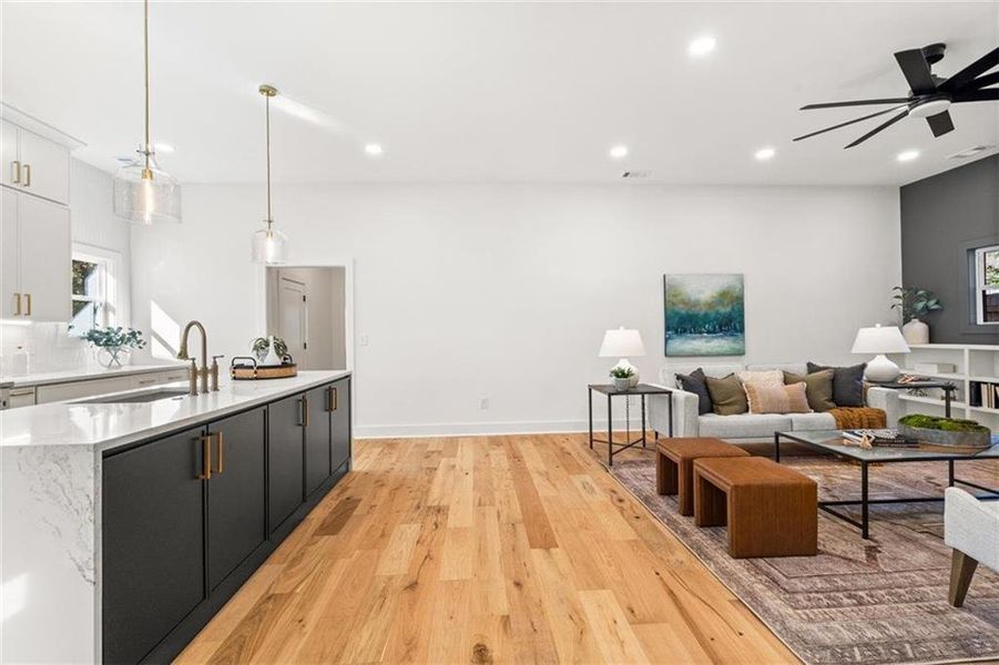 Furnished interior view inside a new home in , Atlanta (Image 11).