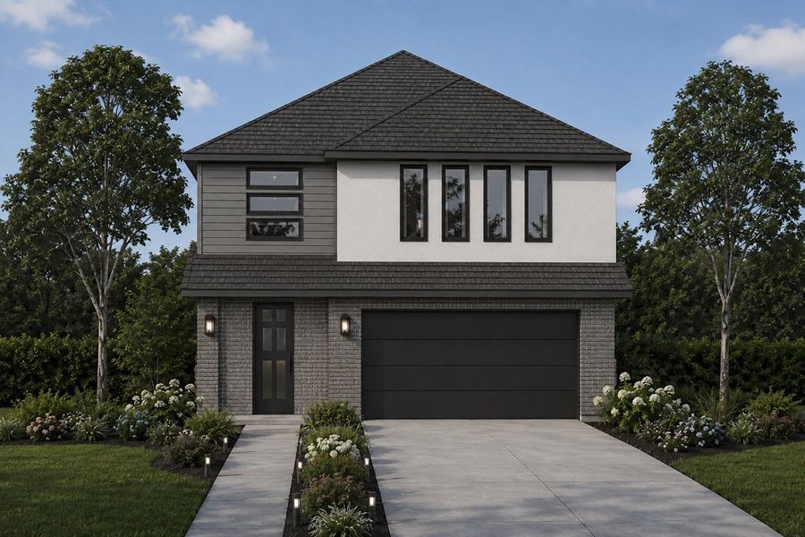 Representative exterior photo of a completed home built from the The Fairmont by Lillian Custom Homes in Tabor Ranch, Ponder, TX (Image 6).