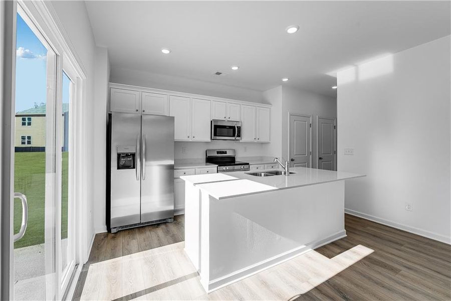 Furnished interior view inside a new home in Crossvine Village, LaGrange (Image 5).