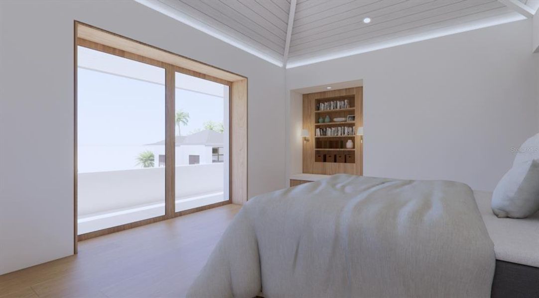 Furnished interior view inside a new home in , Longboat Key (Image 17).